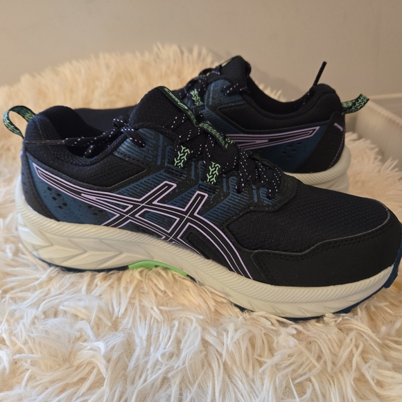 Asics Gel Venture 9 Wide Womens Size 6.5W Running Shoes Black Lightweight Mesh - Picture 1 of 6